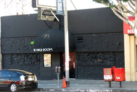 8800 Block of Sunset Blvd. The Viper Room is the dark storefront