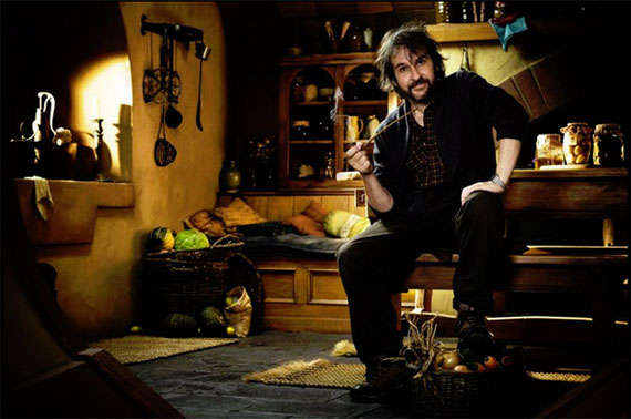 Peter Jackson on the Hobbit Set