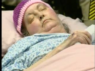 Susan Atkins on death bed Susan Atkins on death bed